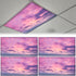 CASYUNE 4pcs Fluorescent Light Covers - Light Covers for Ceiling Lights Classroom Magnetic