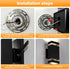 futxnziey 1 Pack, Outdoor Wall Lights Integrated LED Up Down Lights, Modern Black Outdoor Wall Light with Dusk to Dawn
