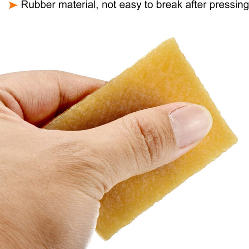 PATIKIL 70x50x7mm Residue Eraser - 20 Pack Rectangle Adhesive Remover Cleaning Tool for Paper Craft, Yellow