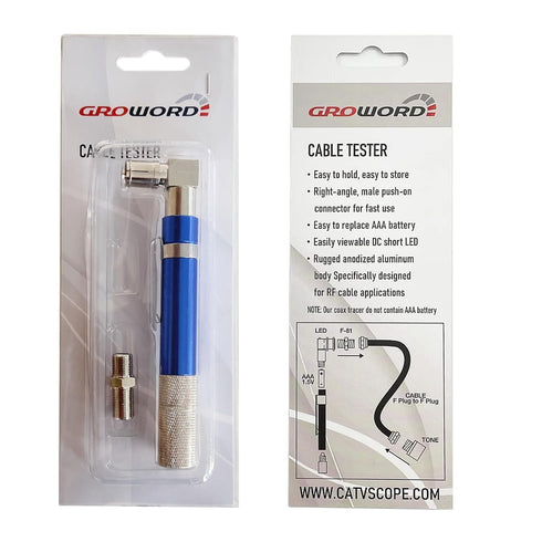Coaxial Pocket Toner: Pocket Continuity Tester and Toner with Light & Buzzer for Testing Coax Cable
