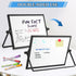 Magnetic Dry Erase White Board, 8" x 12" Double-Sided Desktop Whiteboard with Stand, Portable for Home, Office, School