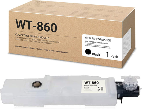 WT-860 Waste Toner Container 1 Pack Replacement for Kyocera TASKalfa 3051ci 3050ci 5550ci 4500i 3500i FS-C8600DN