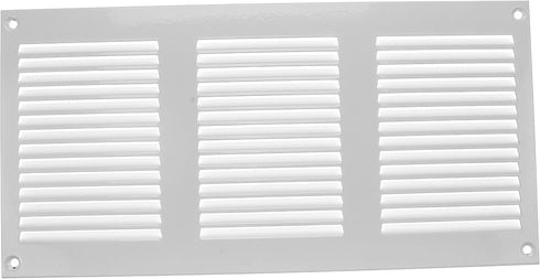 Vent Systems 12'' x 6'' Inch White Air Vent Cover, Metal Air Return Grill with Pest Guard Screen for Home Improvement