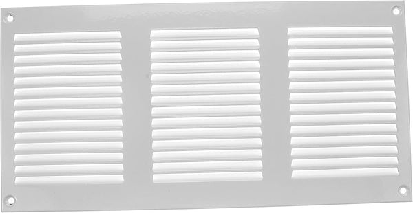 Vent Systems 12'' x 6'' Inch White Air Vent Cover, Metal Air Return Grill with Pest Guard Screen for Home Improvement