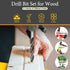 23 Pcs Wood Drill Bit Set with Dowel Pins, Center Point and Stopper for Woodworking Carpentry