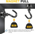 DIYMAG Magnetic Hooks for Hanging | 30lbs Heavy Duty Strong Magnets for Classroom Beach Kitchen Grills (10 Pack Black)