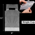 500 Pack Packaging 6"L 11"H DEAYOU Handle Drinking Poly Bags, Clear Cup Carrier with Handle, Plastic Drink Bags Cup