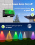 7 8 Pack Solar Fence Lights Outdoor Waterproof High Brightness LED Spot Lens Deck Lights Mode Warm & Cool White RGB