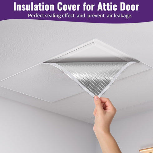 39" 55" Mxclimate Attic Stairs Insulation Cover ,Aluminum Heat Insulation Sheet Cover for Ceiling Access Door, x Attic