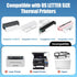 Atnadov 8.5 11 Inch, 200 M08F, M832, M834, MT800 Packaging (200 Thermal Printer Paper x Sheets US Letter Size