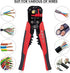 5 in 1 Self-Adjusting Wire Stripper Cutter, Multi-Functional Tool for 10-24 AWG