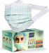Disposable Face Masks 3 Ply with Ultra Soft Ear Loops - Beautifully Printed Breathable Protection Masks (50 Count, Pack