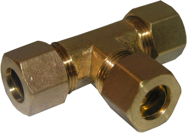 LASCO 5/8-Inch Compression Brass Tee 17-6457