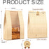 Loegnry 50 50% 13.7 8.3 inch 75 Pcs Bread Bags for Homemade Bread - Thicker Sourdough Paper Bags With Window - x Bakery