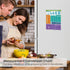 Magnetic Dry Erase Board Sheet for Fridge, 12"x8" Small White Board Organizer with Eraser and Markers