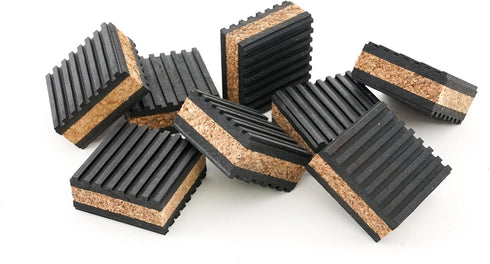 Sound Isolation Pads, Cork Pads for Speakers to Improve Sound and Reduce Vibration, Pack of 8