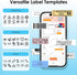 KNAON Y12 Bluetooth Label Maker Machine (No Tape), Wireless Thermal Sticker Printer for Home, Kitchen, Office