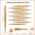 Tellingyou 20 Set Employee Appreciation Thank You Gifts, Inspirational Spiral Notebook, Motivational Bamboo Pen for Team