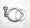 Heavy Duty Stainless Sanitary Clamp - Tri-Clover 2.5" Tube OD, Single Pin with Gasket (1 pc) - SS304