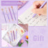 BESARME 4 Pcs Purple Pens Set, Mother's Day Gifts for Women Girls, Crystal Diamond Fancy Pens