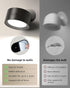 Bedroom,3 Control,360Rotation Dimmable (2 Pack) LED Wall Mounted Lights,Rechargeable Wall Sconces Lamp for Color Temps