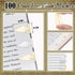 Book Line Markers 100 Count Tin Mixed Metals Bookmarkers Book Page Markers Arrow Bookmarks Gold Silver Book Marker Clip for Reading Teachers Students Book Lovers Men School Work by Spakon