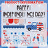 JarThenaAMCS 74Pcs Happy Independence Day Bulletin Board Kit Patriotic Red Blue Star Truck Fireworks Paper Cutouts with 100Pcs Glue Points 4th of July DIY Craft Art Decor for School Home Party by JarThenaAMCS