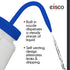 EISCO Wash Bottle for Sodium Hypochlorite (Bleach), 1000ml - Color Coded Chemical & Safety Information