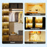 Dimmable Closet Counter Kitchen,Wardrobe,Shelf(20CM,White) Under Cabinet Lights Remote Control, Magnetic Lights,USB