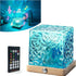 Mrauzlty Ocean Wave Projector Light with Bluetooth Speaker, 16 Colors LED Mood Lamp,