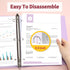 SUNEE 3 Ring Binder 1/2 Inch 4 Pack - Clear View Binder Three Ring PVC-Free (Fit 8.5x11 Inches) for School Binder or