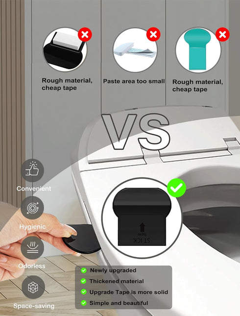 paobteiy (gray-1pc) Toilet Lid Lifter, Avoid Touching Toilet Cover Handle, Bathroom Accessories for Home, Office, Hotel