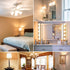 KLY Bulb E12, 4000K Bulbs, 50W Bulbs A15 500LM, CRI90, Dimmable, 6 Pack Ceiling Fan Light Natural Daylight Candelabra