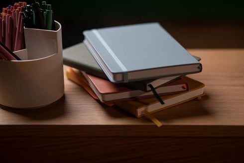 Hardcover Lined Journal with Thick 100 gsm College Ruled Paper, A5 size (8.3 x 5.4 inches), Daily Writing Notebook