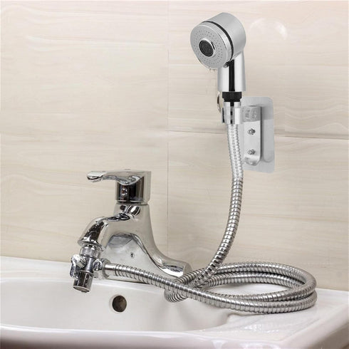 Bath(01) Shower Head Sink-Faucet Bathtub-Bathroom-Garden - Hose Sprayer Attachment for Hair Washing & Pet Dog Rinse