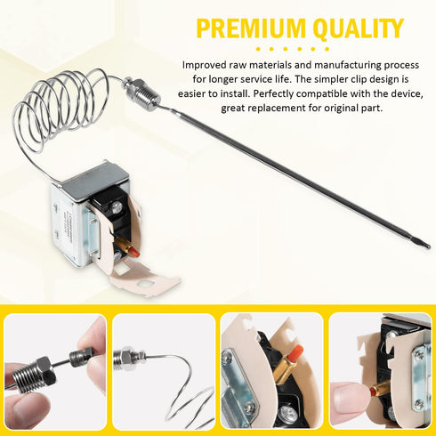 PP10084 High Limit Switch for Pitco Frying Equipment, Use for Electric or Gas Fryers, LCH Hi-Limit 450 °F