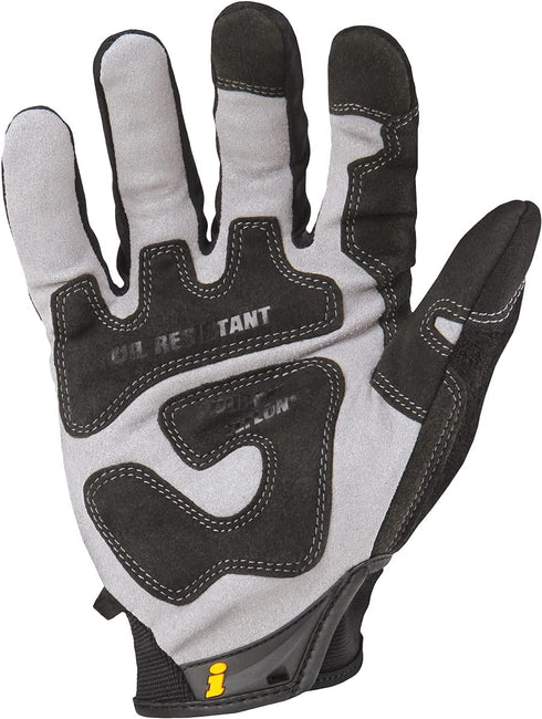 Ironclad WWX2-03-M Wrenchworx Glove with Oil & Gas Resistant Palms, Medium , Black