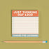 Knock Knock Thinking Out Loud Large Sticky Notes, 4 x 4-inches, Pack of 1