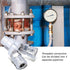 Garosa C-type Quick Connector Air Splitter, Two Way Pneumatic Fittings for Construction Machinery