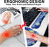 Britimes Mouse Pad 3pcs Set with Wrist Support, Abstract Night Sky Non-Slip Rubber Base for Home Office Gaming