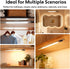 JKHTBDM 2 Pack Lighting,2000mAH 3m Angles(30+120) Counter Light(15'') Under Cabinet Motion Sensor Light with Detection