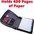 Case-it The Universal Zipper Binder - 2 Inch O-Rings - Padded Pocket for up to 13 Inch Laptop/Tablet - 400 Page Capacity