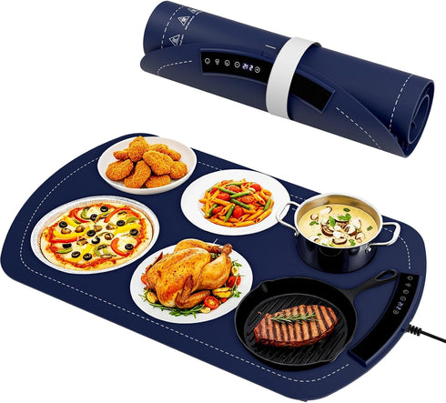 COWSAR Food Warming Mat, 7-Temp Electric Warming Tray (104F-212F), 250W Low Energy