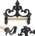 2pcs Lurrose Vintage Rustic Wall-Mounted Toilet Paper Holder with Shelf, Cast Iron Farmhouse Style Bathroom Tissue