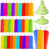 Hoolerry 600 Pcs Disposable Ice Lolly Bags Plastic Mold Ice Cream Bags