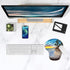 ITNRSIIET 9.5 8 inches, Ergonomic Mouse Pad with Gel Wrist Support Wrist Rest Smooth Surface Non-Slip PU Base