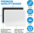 Magnetic Dry Erase White Board Sheet for Fridge (14x11"), Stain Resistant Board with 3 Markers & Big Eraser