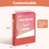 SUNEE 3 Ring Binder 1/2 Inch, 6 Pack Clear View Binder PVC-Free for School or Office Supplies, Classic Colors