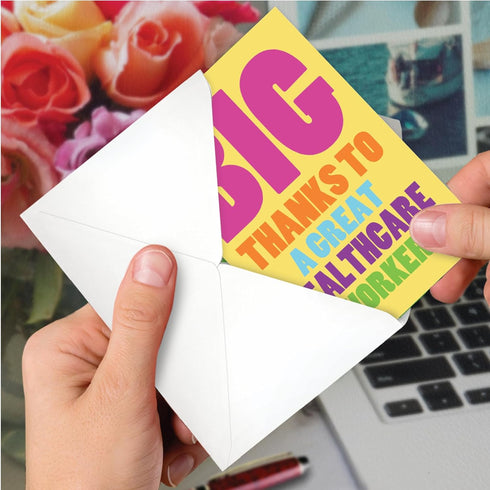 NobleWorks Thank You Card for Healthcare Workers, Gratitude for Hospitals, Doctors, Nurses - C3722TYG