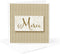Greeting Card - French Language Merci Thank You with Bold Golden Stripes